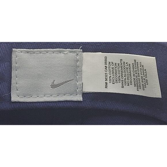 VINTAGE Nike Hat Cap Strap Back Blue Green Swoosh Embroidered‎ Logo Athletic Y2K - Picture 9 of 10